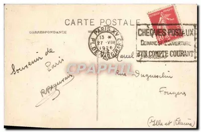 Notre-Dame van Parijs — uitzicht op de gevel — F.F. Parijs, n°13 M — Achterkant