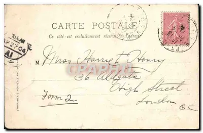 Paris — Le Lac du Bois de Boulogne — LL. — n° 259 — Verso