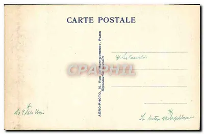 Beaux-Arts, Verenigde Staten — Luchtfoto van de Koloniale Tentoonstelling, Parijs 1931 — Aéro-Photo T.144 — Achterkant