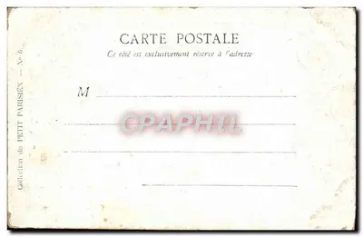 Paryż — Panthéon — Kolekcja Petit Parisien, N° 6 — Rewers