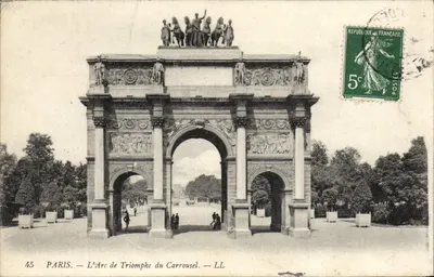 Paris — O Arco do Triunfo do Carrousel — LL, n°45