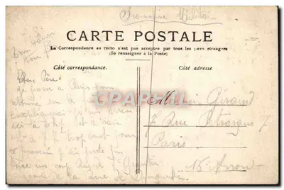 Paris — La Madeleine — Editor desconhecido, número de série não visível — Verso