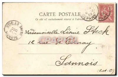 Paris - Lago e Rocha das Buttes-Chaumont (2) — E.R., Paris, n°18 — Verso