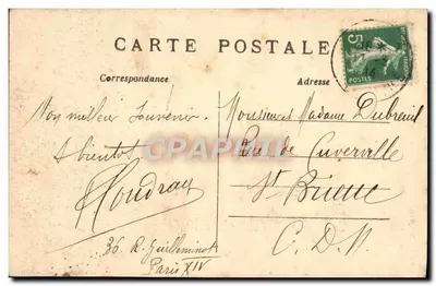 A Basílica do Sagrado Coração e o Campanário — Paris (13e arrt) — C.M. n°256 — Verso