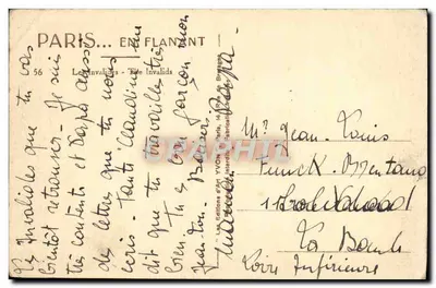 लेस इनवैलिड्स — पेरिस — एडिशन डे आर्ट यवॉन — पीछे