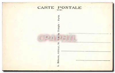 Paris — Parc des Buttes Chaumont — Rocher de la Sibylle e Belvédère — J.H. — n° 1417 — Verso