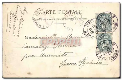 Paryż — Most Alexandre III i Mały Pałac — Wydawca anonimowy, nr 459 — Rewers