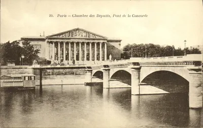 Paris — Câmara dos Deputados, Ponte da Concórdia — Editor: Paris — n° 20