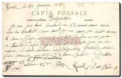 Paris - Estação Saint-Lazare - Cour de Rome — J. H. — n° 126 — Verso