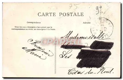 Paryż — Place de l'Opéra — C. L. C. n°175 — Rewers