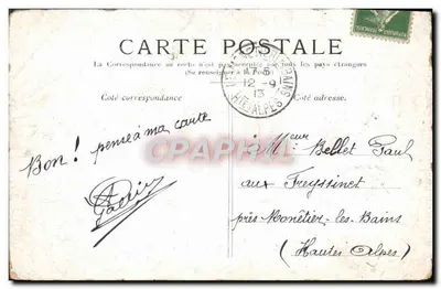 Parigi — La Conciergerie — editore sconosciuto, numero di serie non visibile — Verso