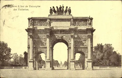 Paris — O Arco do Triunfo das Tuileries — editor desconhecido, n° 10