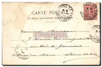 Paris - Buttes Chaumont - O Ponte de Tijolos — G. I., Paris, n°50 — Verso