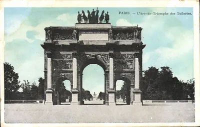 Paris — O Arco do Triunfo das Tuileries — J.C. Paris