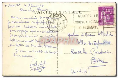 Parigi - La Stazione Montparnasse — Stazione Montparnasse. A.L. — Verso