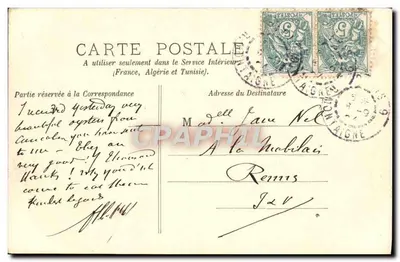 Paryż — Rue des Pyramides — Statua Jeanne d'Arc — LL. — Rewers
