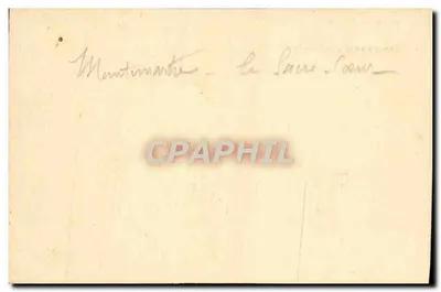 Sacré-Cœur von Montmartre — allgemeine Ansicht — unbekannter Verlag — Rückseite