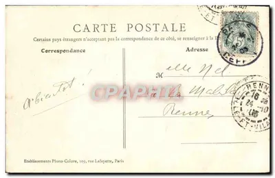 Parigi - Piccolo Palazzo dei Belle Arti — editore B.I.C. n°67 — Verso