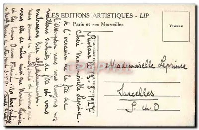 Igreja de São Vicente de Paulo — Paris — Éditions Artistiques LIP n°116 — Verso
