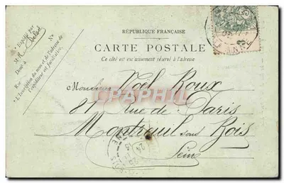 Der Bois de Boulogne — Paris — Verleger LL — Rückseite