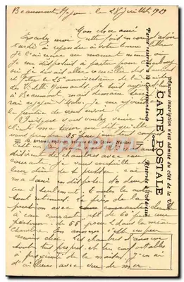 Cherbourg — A montanha do Roule e o Jardim Público — editor não identificado, n° 22 — Verso