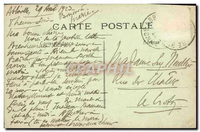 Cures Intestinales — Châtel-Guyon (Puy-de-Dôme) — Widok na południe na Monts Dôme — Rewers