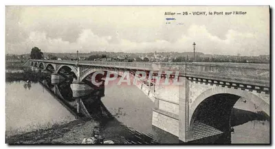 Vichy — o Ponte sobre o Allier — Allier 25 — editor