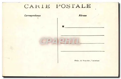 Chantilly — Wjazd główny i zespół zamek — Wydawca: Carie Postale — Rewers