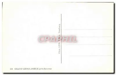 Grand Geroldseck — ruiny zamku — Félix LUBB, Strasbourg — Rewers