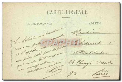 LUXEUIL-LES-BAINS — Wieża Domu Bailliage (XVe wieku) — Wyd. Reuchet-Ougier, Fontgervilles — Rewers