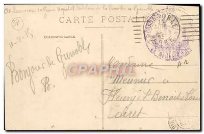 Strada di Grenoble verso Villard de Lans — D.A.UPHINÉ — G. Baffert, Grenoble, n°410 — Verso