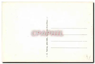 Argentières — Vista del Monte Bianco — G. Tairrau, fot. ed. Champoluc Monte Bianco — Verso