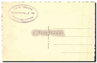 Bartres — Bernadette fue pastora antes de las apariciones — Maison Bernadette, edición Doucet Lourdes, n°9 — Reverso