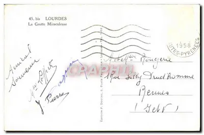 Grotta Miracolosa — Lourdes — Wydawnictwo P. Dorcet, 8, Place P. Dorcet - Lourdes — Rewers