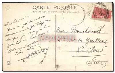 Moissac — Wieża i klasztor Świętego Piotra (XIII wiek) — Phototype Labouche Frères, Toulouse, n° 667 — Rewers