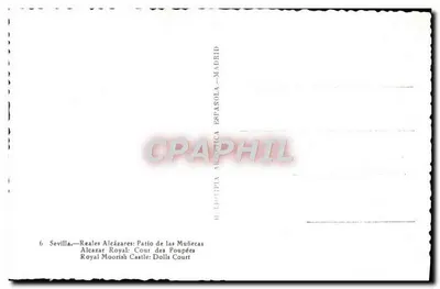 Sevilla — Reales Alcázares: Patio de las Muñecas — Wydawca: Madryt — Rewers