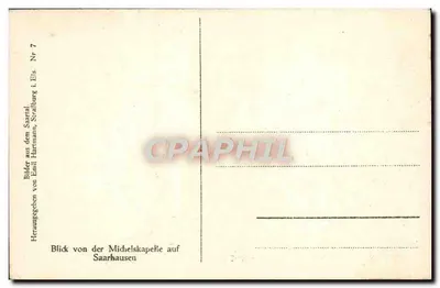 Vista di Saarhausen — da la cappella di Michelskapelle — editore Emil Hartmann, serie Nr 7 — Verso