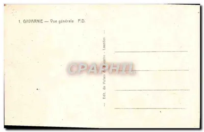 Gadarnie — Ogólny widok — P.D. — Wydawnictwo Pałacu Rozmarynki - Lourdes — Rewers