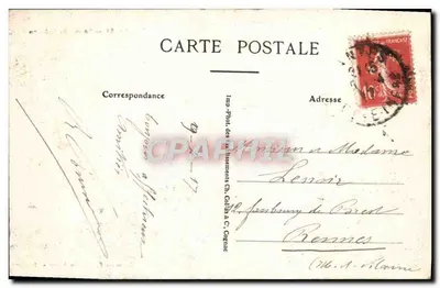 NANTES — Entrada do Castelo — Coleção F. Chapeau, Nantes - 75e mille — Verso