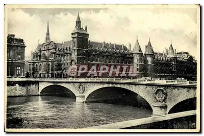 Paris — Palácio de Justiça e Pont du Change — Ed. Etabl. Malculat, n°26