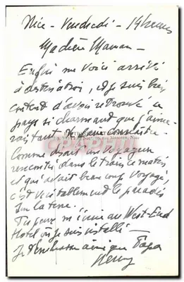 Nice — Ogólny widok z Mont-Boron — Munier, nr 2947 — Rewers