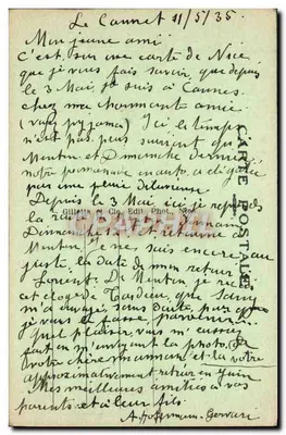NICE — Pałac na Jejcie i Promenada Anglijska — Wyd. Gilliatt & Cie, n° 140 — Rewers