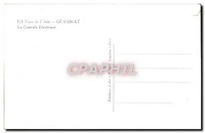 Génissiat — Elektrownia — Wydawnictwo Sztuki, Lagnieu (Ain) — Rewers