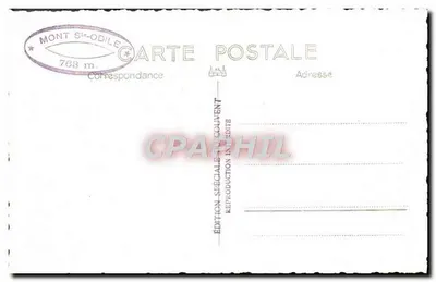 Ołtarz kościoła — ozdobiony statuami i świecznikami — wydawca nieznany — Rewers