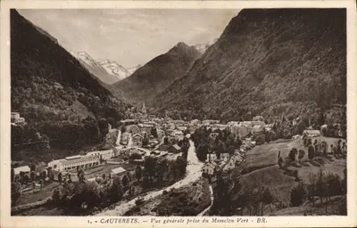 Cauterets — Vue générale prise du Mamelon Vert — BR.