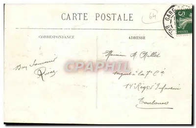 PAU — O Castelo e os Hotéis — Edição Lumaçonnère — Verso