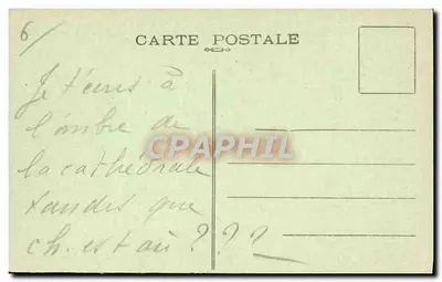 Tréguier - Katedra — Zaczęta w 1339, zakończona w XV wieku — Coll. E. Hamonic, St.-B. — Rewers