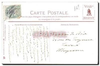 París - Bois de Boulogne — escena de paseo — Raphaël Turk & Fils, Serie 683 — Reverso