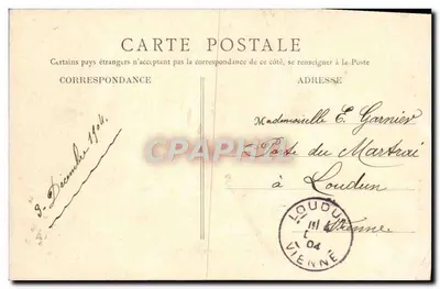 Paris — Panorama der Cité — E.R., Paris, n° 107 — Rückseite