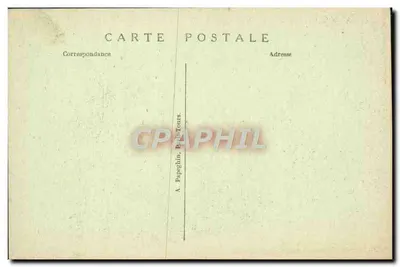 Paris - A Rue de Rivoli e o Jardim das Tuileries capturados a partir do Arco de Triunfo da Estrela — A. P. n°101 — Verso